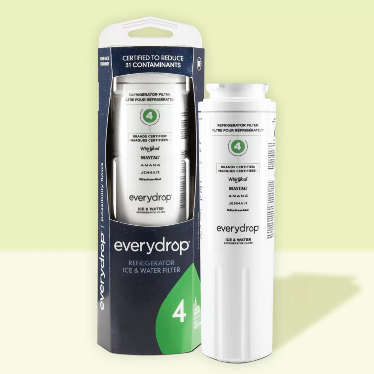 Everydrop by Whirlpool Refrigerator Water Filter 4 EDR4RXD1/UKF8001